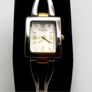 Caravelle by Bulova Womens Watch Two-Tone 6.75" New Battery